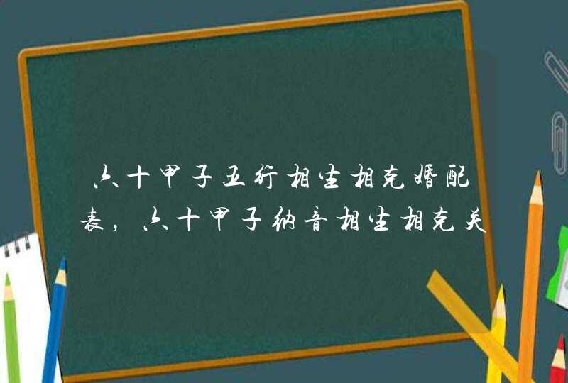 六十甲子五行相生相克婚配表,六十甲子纳音相生相克关系 六十甲子五行相生相克婚配表,六十甲子纳音相生相克关系