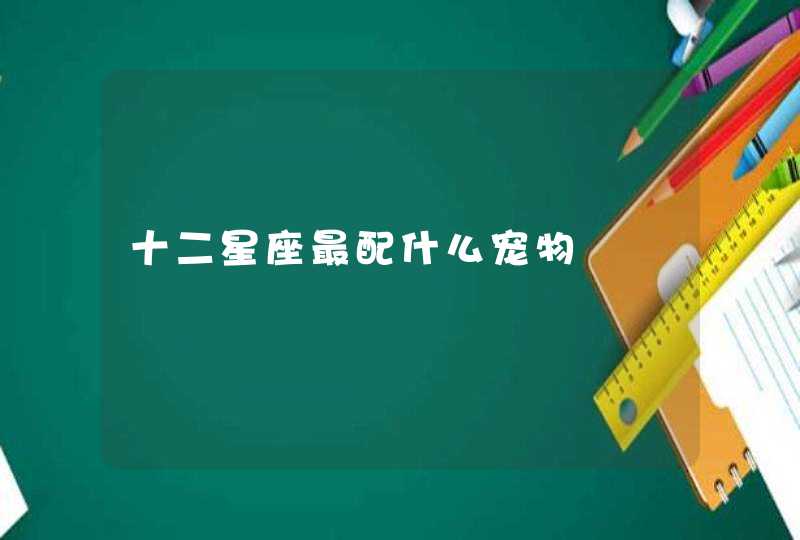 十二星座最配什么宠物 十二星座最配什么宠物