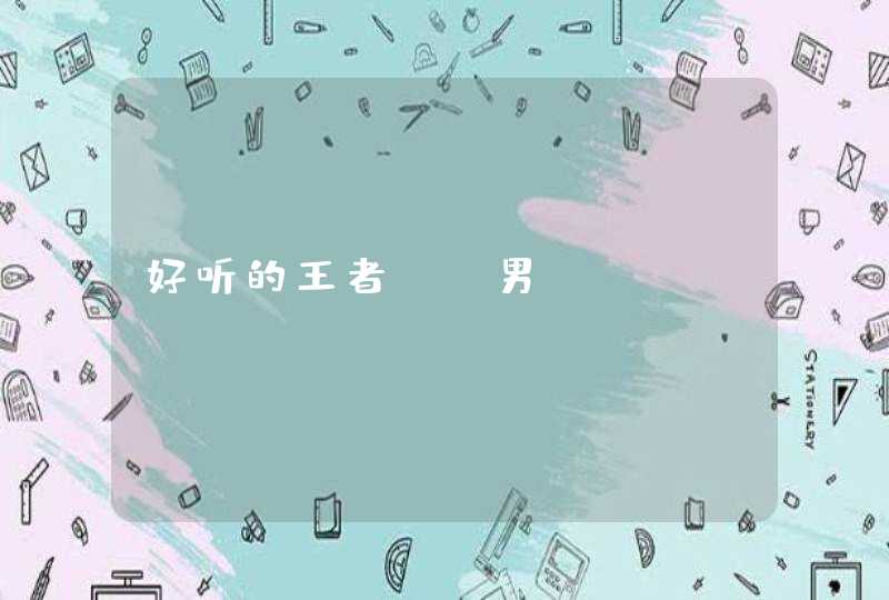 好听的王者id男 好听的王者id男