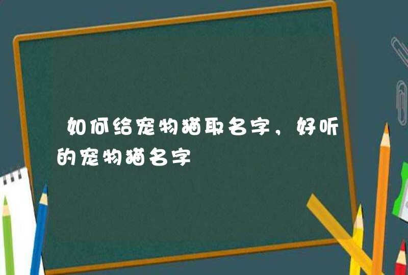 如何给宠物猫取名字,好听的宠物猫名字 如何给宠物猫取名字,好听的宠物猫名字