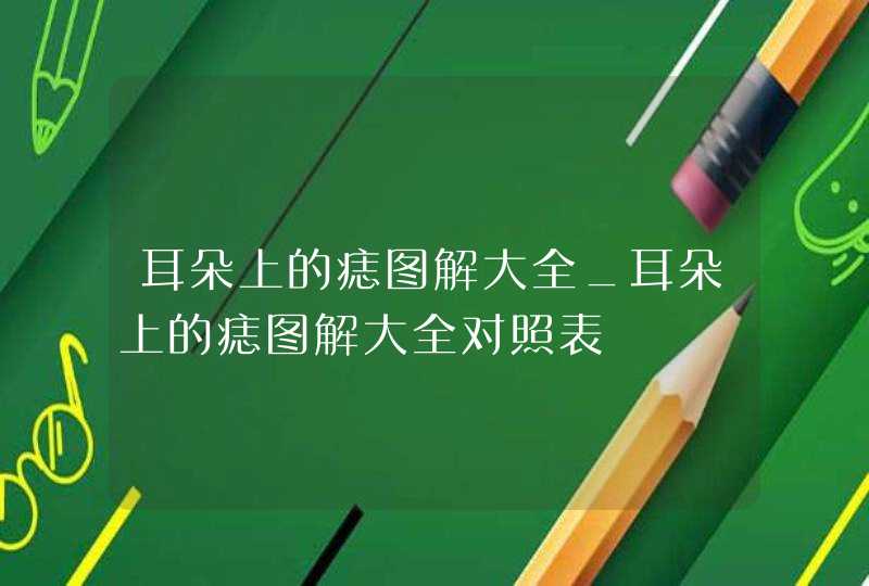 耳朵上的痣图解大全_耳朵上的痣图解大全对照表 耳朵上的痣图解大全_耳朵上的痣图解大全对照表