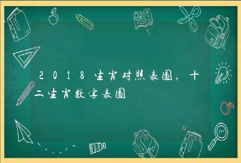 2018生肖对照表图,十二生肖数字表图 2018生肖对照表图,十二生肖数字表图