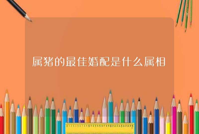 属猪的最佳婚配是什么属相