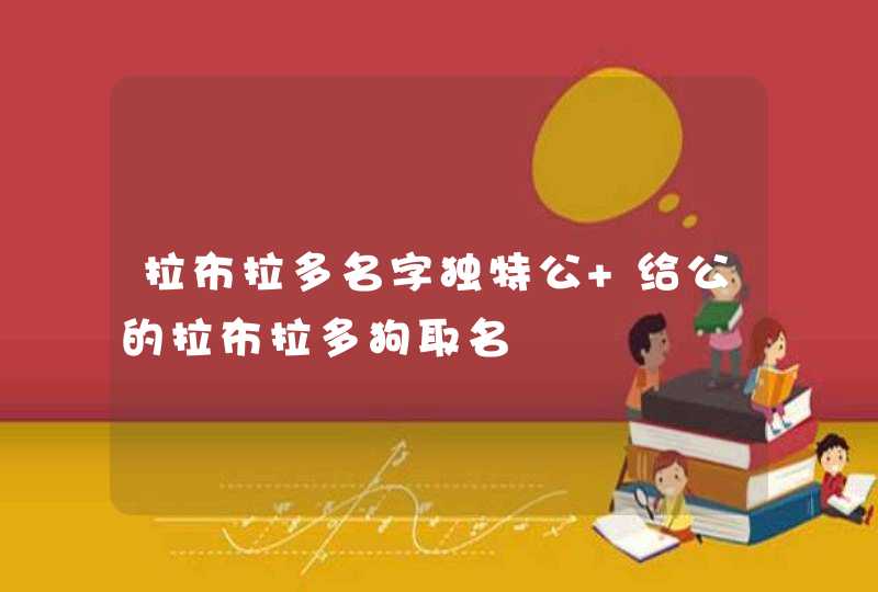拉布拉多名字独特公 给公的拉布拉多狗取名