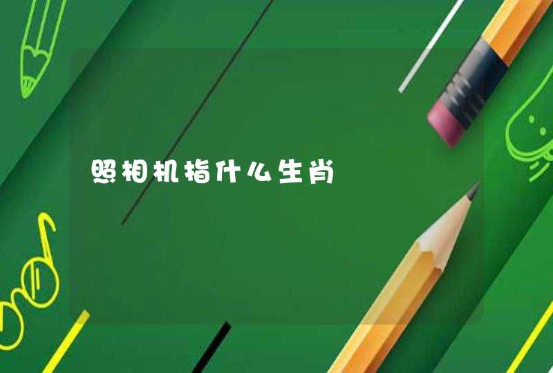 照相机指什么生肖