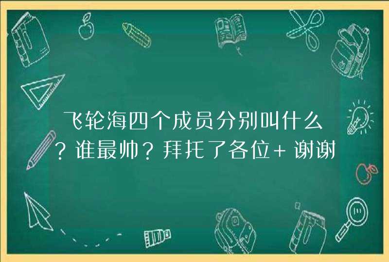 飞轮海四个成员分别叫什么？谁最帅？拜托了各位 谢谢