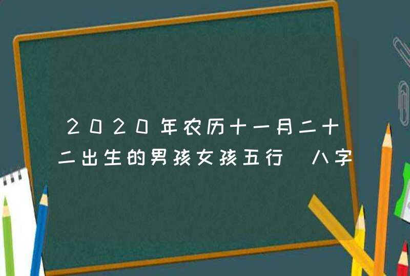 2020年农历十一月二十二出生的男孩女孩五行_八字算命周易起名